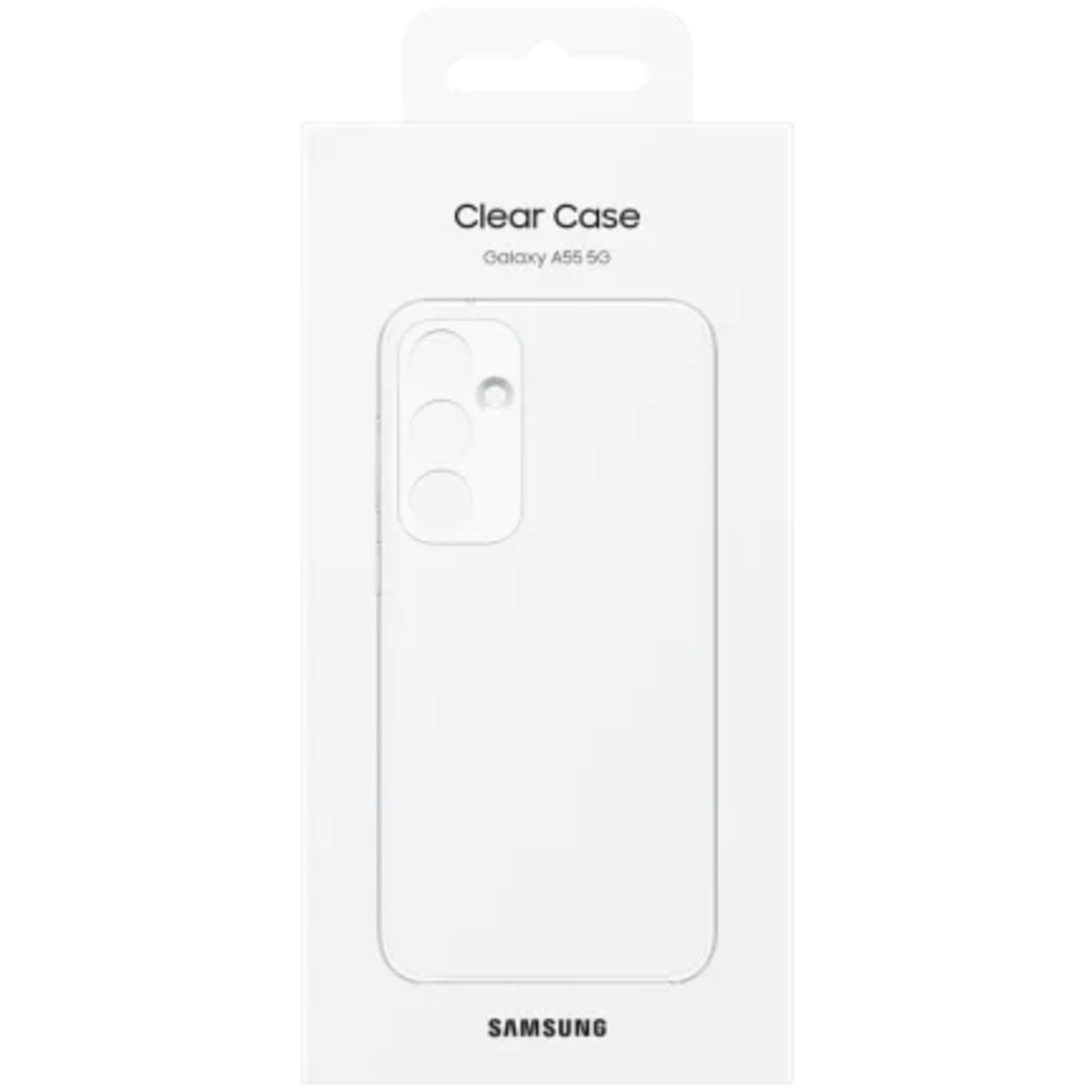 Emballage transparent d'étui de téléphone pour un téléphone Galaxy A53.
