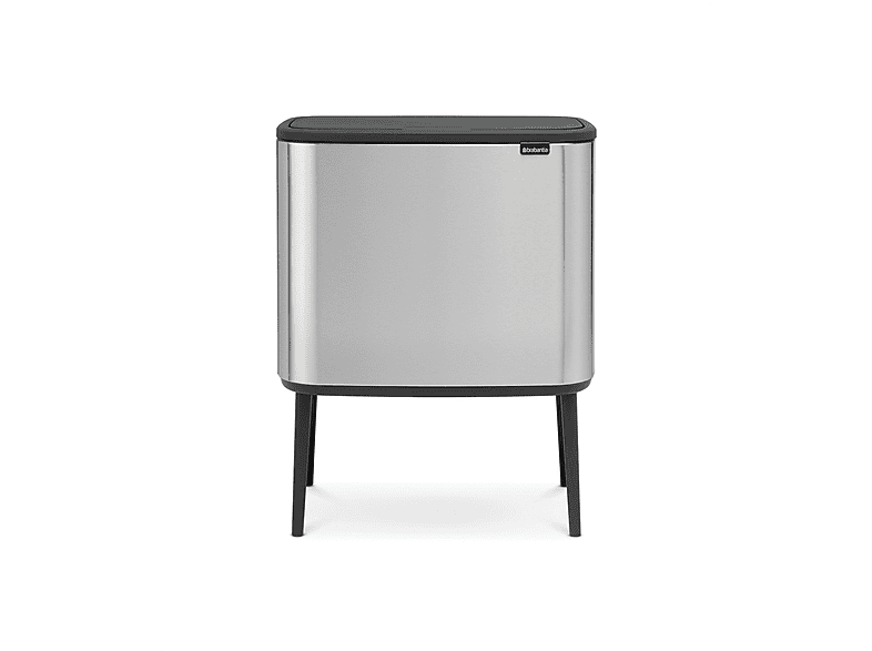 Brabantia 316227 BO touch bin, Mülleimer, 11+23l, Matt Steel Fingerprint Proof