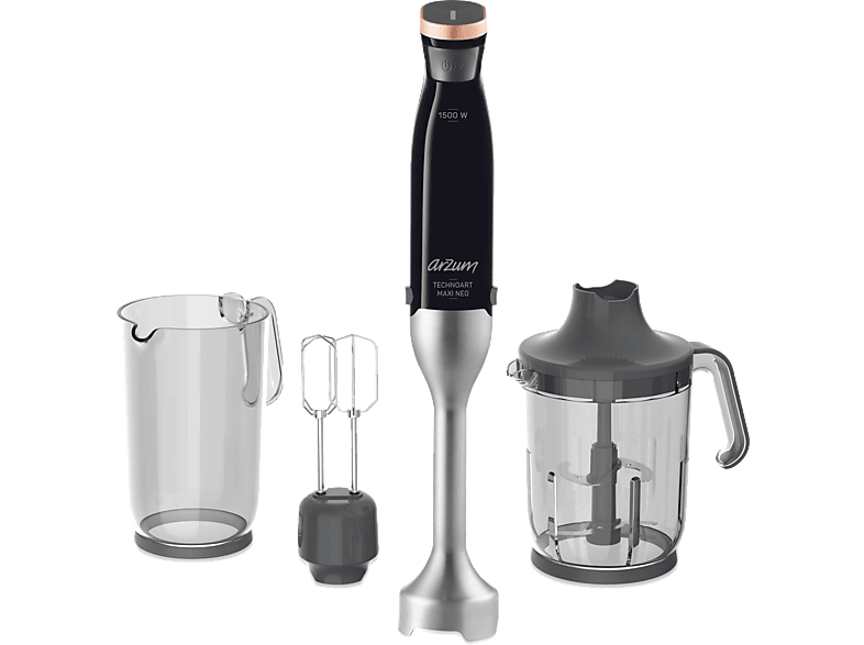 ARZUM AR1114-S Technoart Maxi Neo El Blender Seti Si̇yah_0