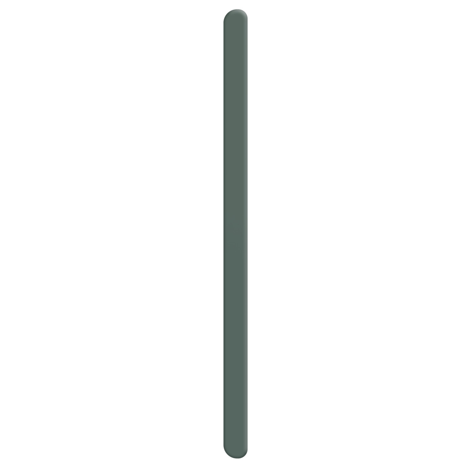 Verticale donkergroene lijn op een witte achtergrond. Het lijkt een stylus of een potlood te zijn.