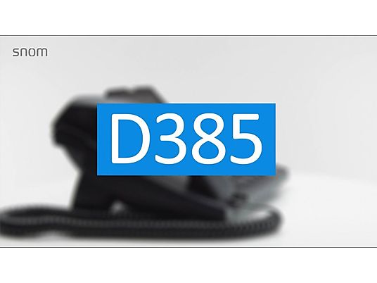 SNOM D385N - Téléphone filaire (Noir)