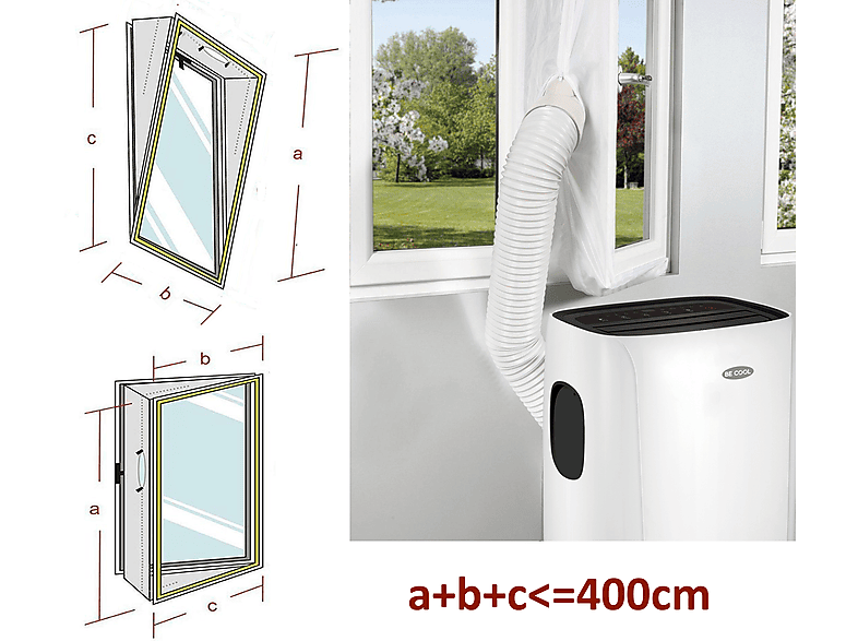 Be Cool Hot Air Stop Fenster BC01AirSTPFE; Zubehör für Mobiles Klimagerät — Foto 3 von 3