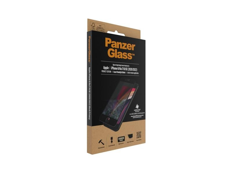 PANZERGLASS IPH6-8/SE CASE FRIENDLY PRIVACY FILM - Bildschirmschutz - Glas - mit Sichtschutzfilter (Passend für Modell: Kameras Apple - iPhone 6, Apple - iPhone 6s, Apple - iPhone 7, Apple - iPhone 8, Apple - iPhone SE 2020, Apple - iPhone SE 2022)