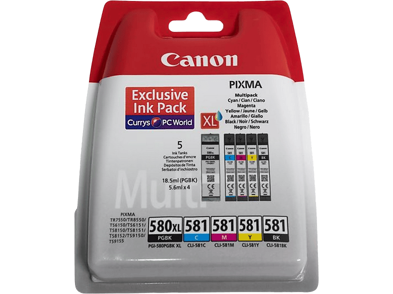 Canon PGI-580XL/CLI-581 Inktcartridge Multipack