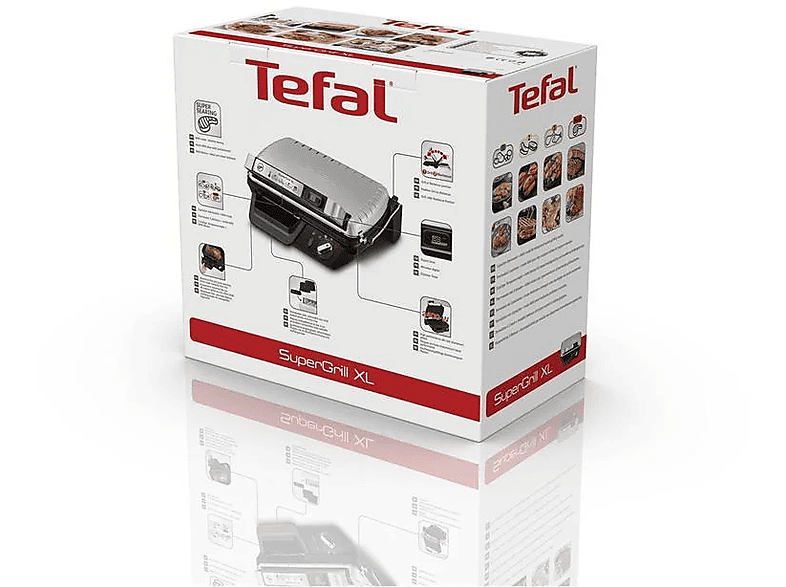 TEFAL Supergrill XL Izgara ve Tost Makinesi Gümüş_2