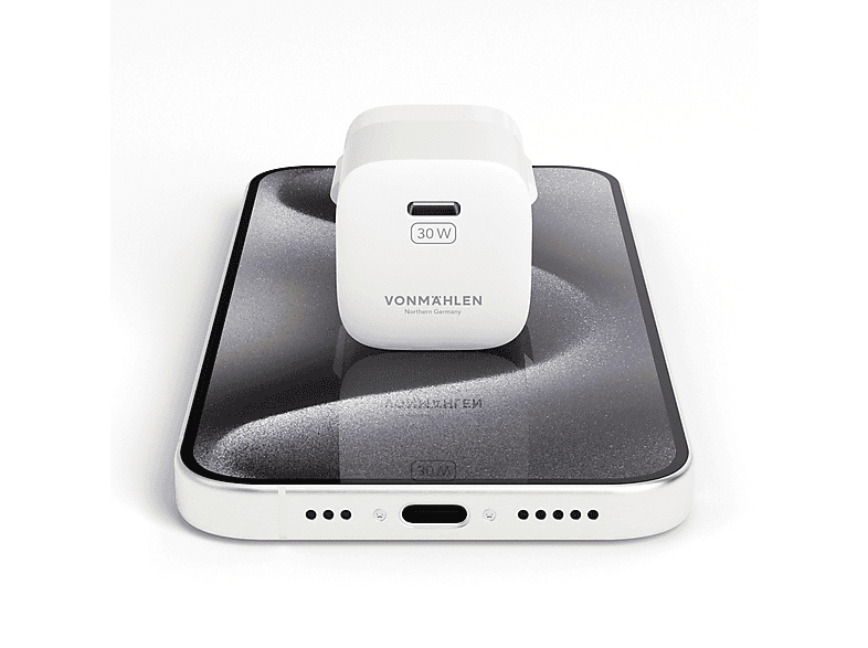 VONMÄHLEN Unity GaN Mini-Ladegerät Universell, White