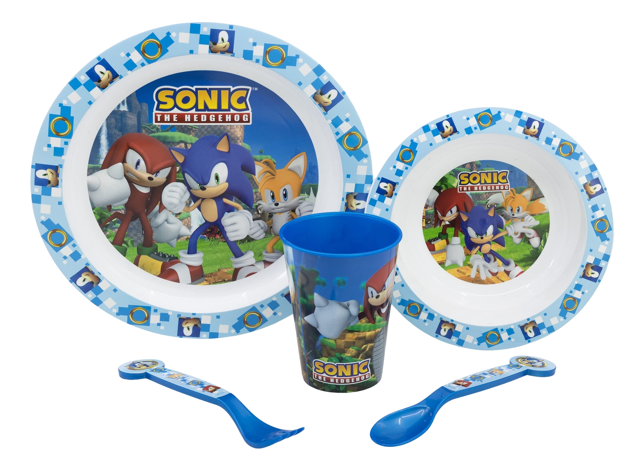 STOR Sonic the Hedgehog (5-teilig) - Geschirr-Set (Mehrfarbig)