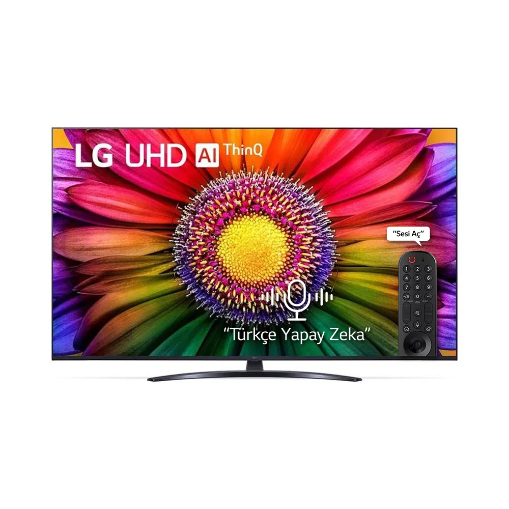 50UR81006LJ 50 inç 127 Ekran Sihirli Kumanda Uyumlu Uydu Alıcılı 4K webOS UHD TV