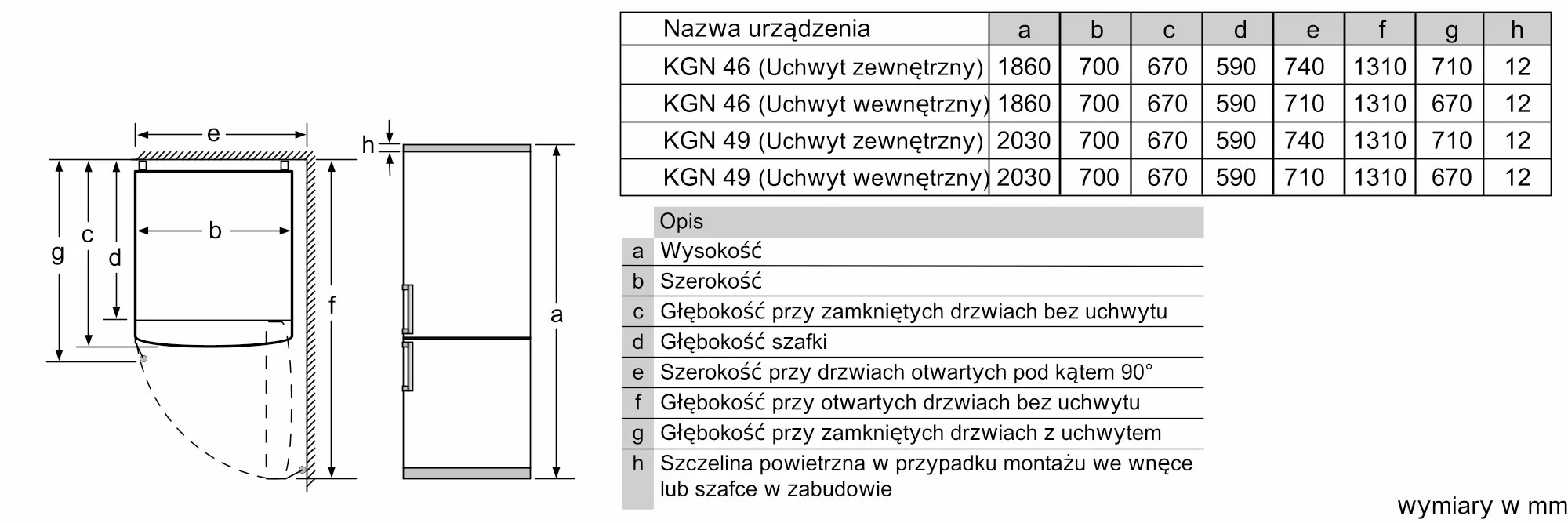 Lodówka SIEMENS KG49NXXEA 203cm Black Inox z powłoką AntiFingerprint No Frost