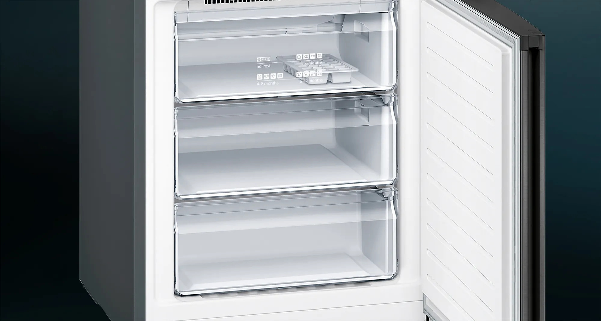 Lodówka SIEMENS KG49NXXEA 203cm Black Inox z powłoką AntiFingerprint No Frost