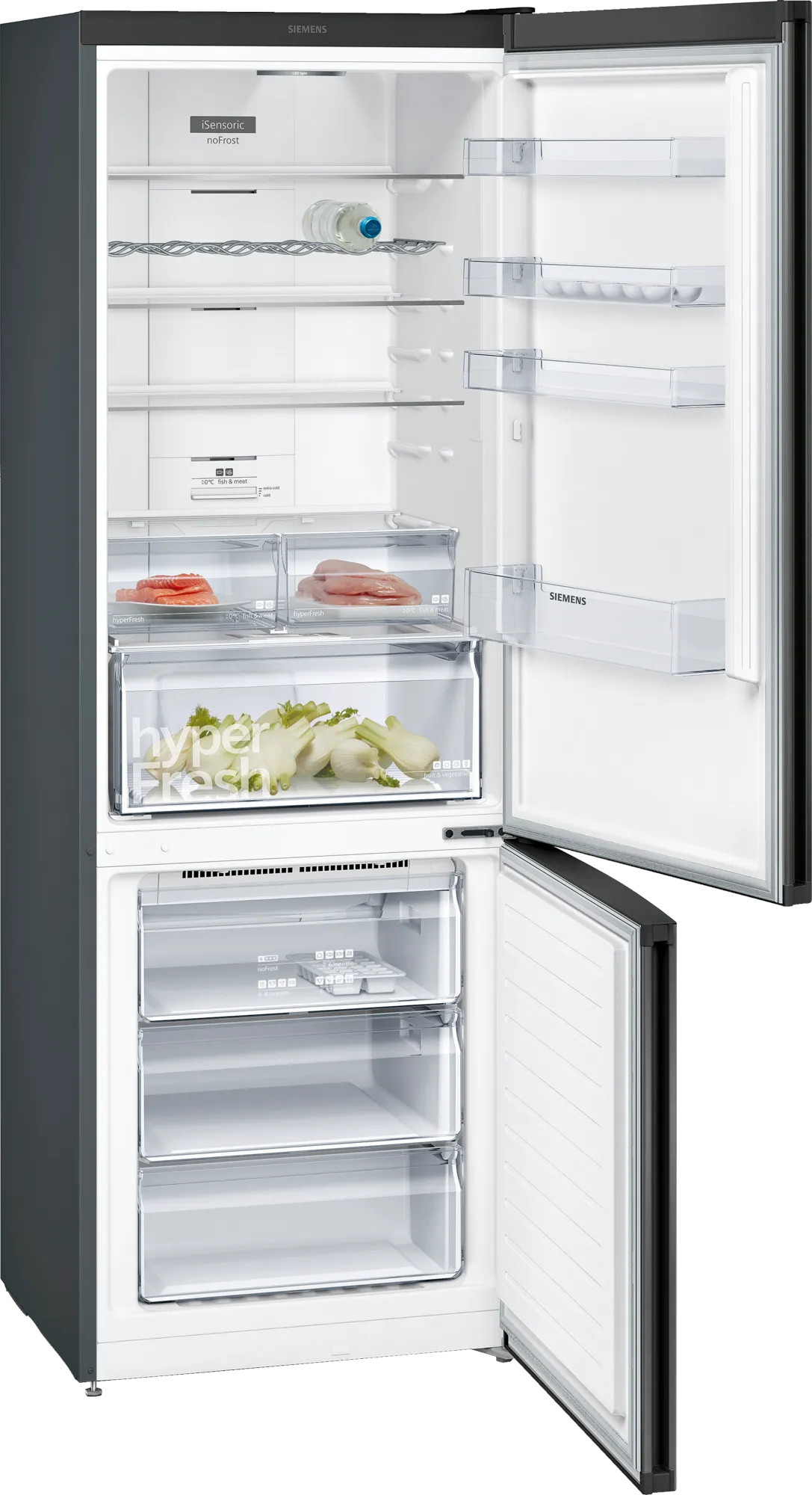 Lodówka SIEMENS KG49NXXEA 203cm Black Inox z powłoką AntiFingerprint No Frost
