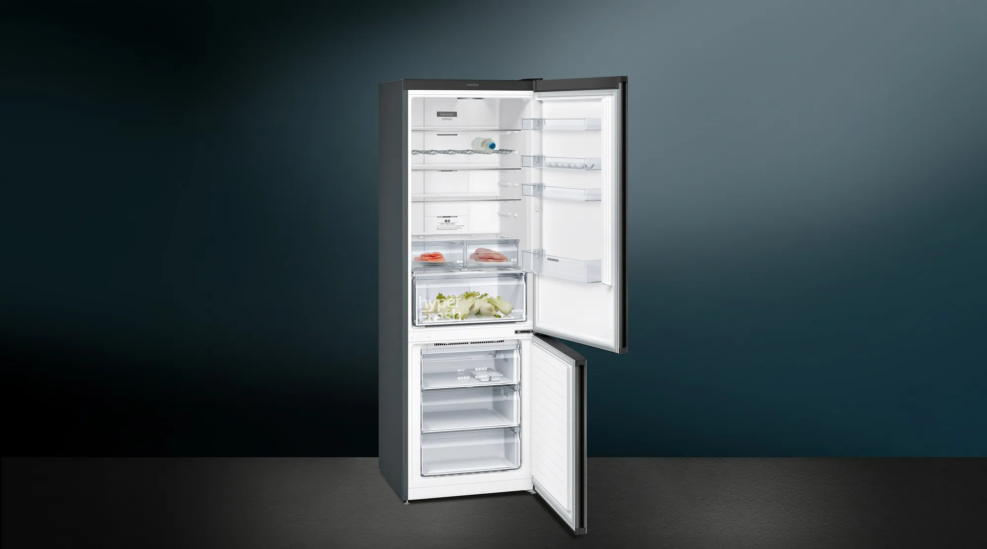 Lodówka SIEMENS KG49NXXEA 203cm Black Inox z powłoką AntiFingerprint No Frost