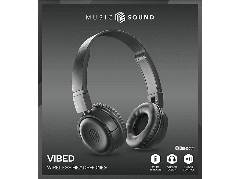 CELLULARLINE Music Sound Vibe Bluetooth Kulak Üstü Kulaklık Siyah_3