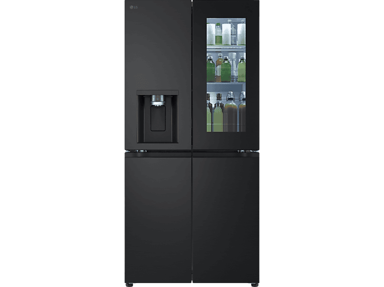 LG GMG861EPAE InstaView® SLIM Multidoor, French-Door (508 l, E, 1787 mm hoch, Essence Matte Black
Matt Schwarz Metallic )