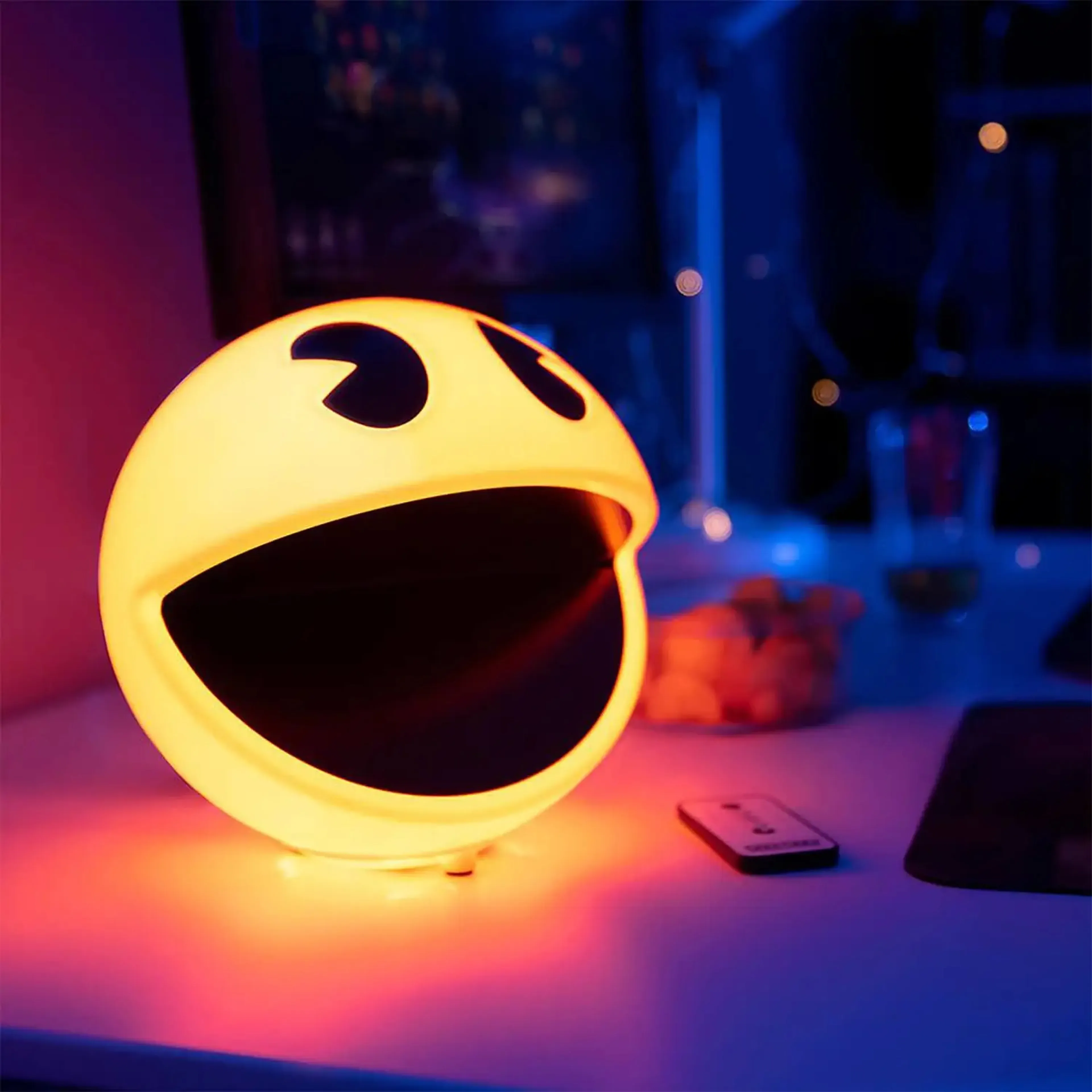3DLIGHT Pac-Man 3D - Lampe décorative (Jaune/noir)