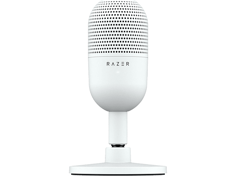 Micrófono - Razer Seiren V3 Mini, Cable USB tipo A a C, Condensador supercardioide, Blanco
