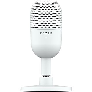 Micrófono - Razer Seiren V3 Mini, Cable USB tipo A a tipo C, Condesnsador supercardioide, Blanco