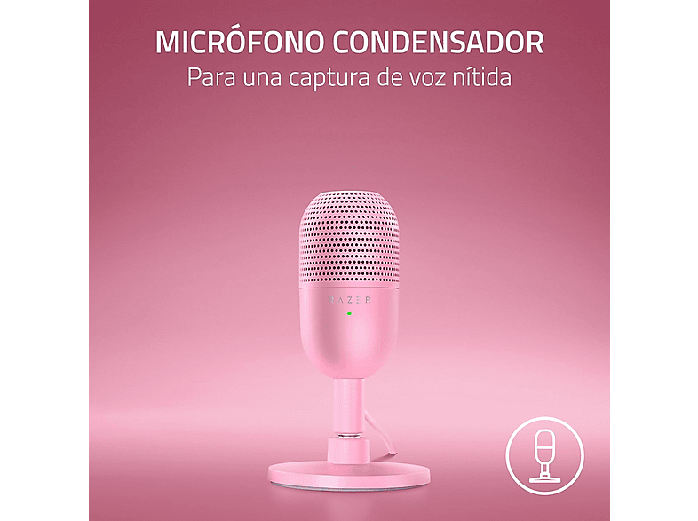 Micrófono | Razer Seiren V3 Mini, Cable USB tipo A a tipo C