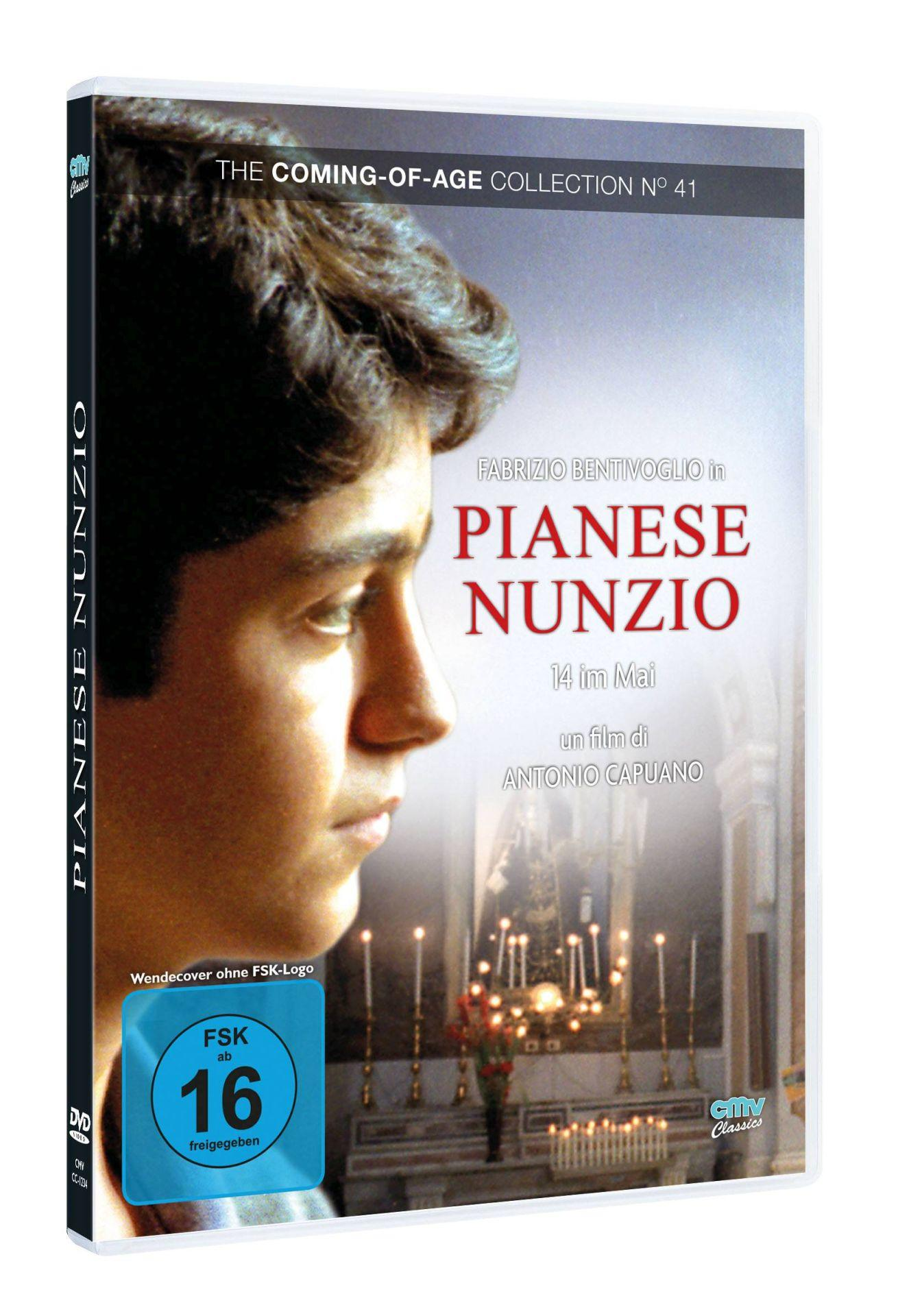 Ein DVD-Cover mit einem Männerprofil, Filmtitel und blauem Rating-Aufkleber.