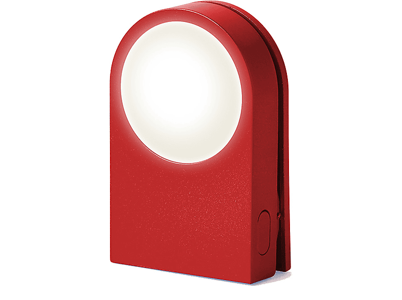 Klips z lampką LED LEXON Lucie Czerwony – zdjęcie 2