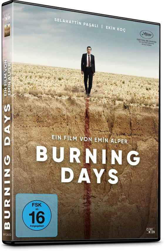 DVD-Hülle mit einem Filmplakat, das einen Mann zeigt, der auf einer Klippe geht.