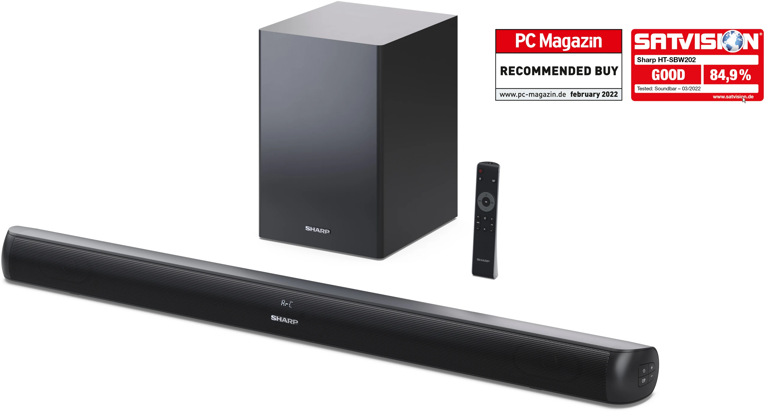 SHARP HT-SBW202 2.1 hangprojektor vezeték nélküli mélynyomóval
