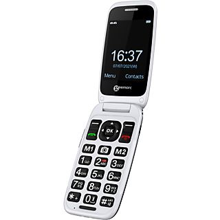 GEEMARC CL8700 - Téléphone à clapet (noir/blanc)