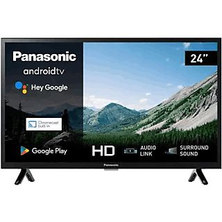 TV LED 24" - Panasonic TX-24MSW504, HD, HD Colour Engine, Android TV, Asistente de Google, Negro