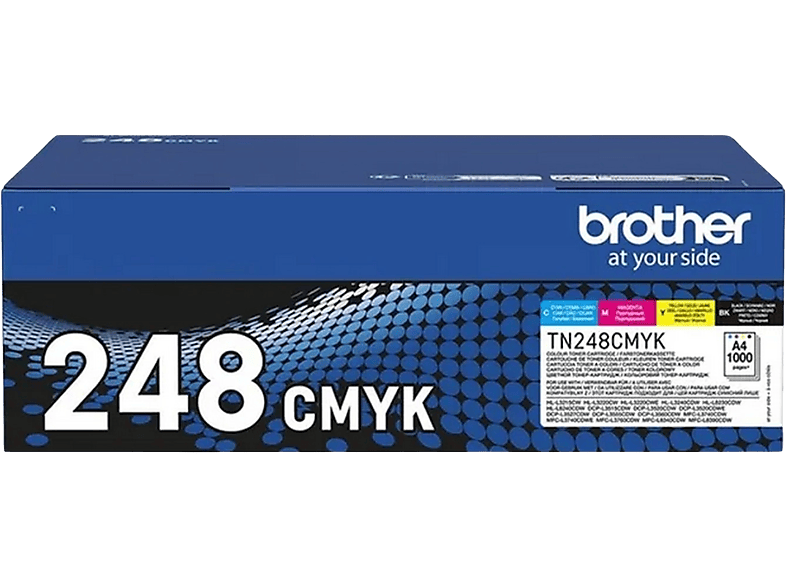 Brother Multipack Toner Tn248val Dcp Zwart-cyaan-magenta-geel 4 X 1000 Pages (tn248val)