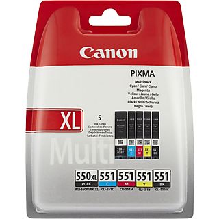 CANON Multipack 6431B009 PGI-550XL / CLI-551 Zwart-Cyaan-Magenta-Geel (6431B009)