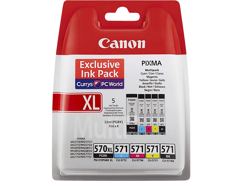 Canon PGI-570XL / CLI-571 Inktcartridge Multipack