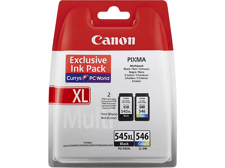 Canon Multipack 8286b010 Pg-545xl / Cl-546 Zwart-cyaan-magenta-geel (8286b010)