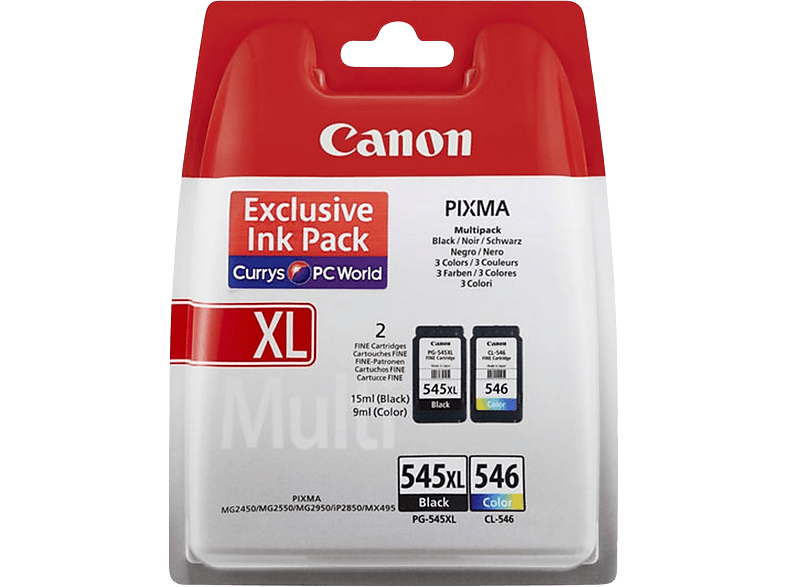 Pack de cartouches d'encre Canon PG-545XL/CL-546
