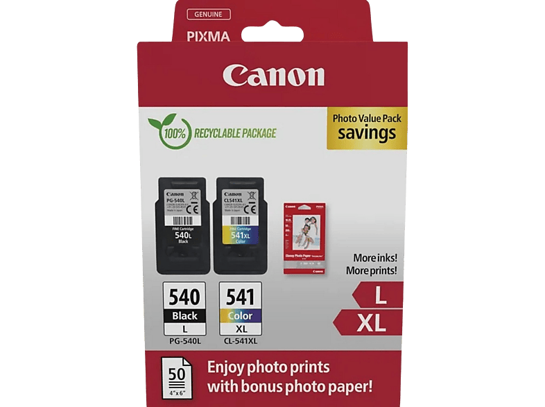 Canon Pg540l / Cl541xl Photo Value Pack (5224b012)