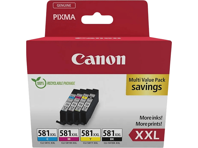 Canon CLI-581 XXL Multipack Cartouches d'encre