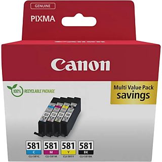 CANON Multipack CLI-581 Zwart-Cyaan-Magenta-Geel (2103C006)