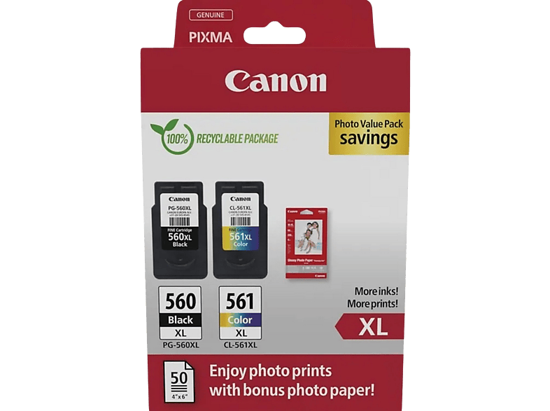 Canon PG-560XL/CL-561XL Photo Value Pack