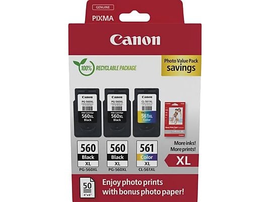 CANON 2 x PG-560XL /CL-561XL Photo Value Pack (3712C012)