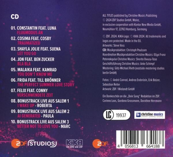 CD-Cover mit Titelliste und Urheberrechtsinformationen.