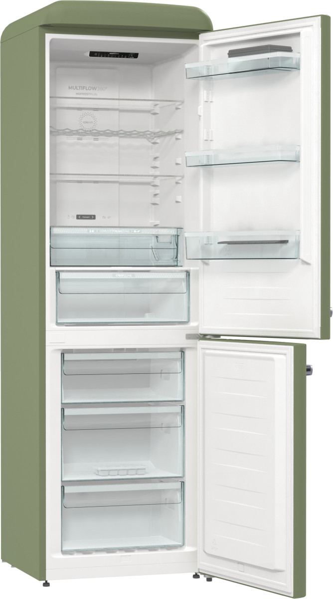 Lodówka GORENJE ONRK619DOL Retro Oliwkowy