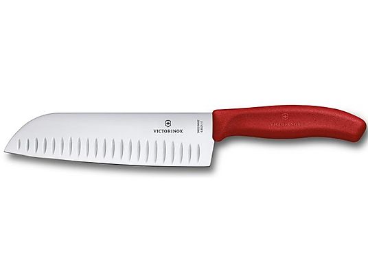 VICTORINOX 6.8521.17B - Couteau Santoku (Rouge)