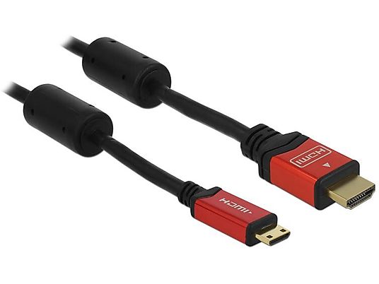 DELOCK HDMI Mini Cable - 5.0m - Cavo adattatore HDMI (Multicolore)