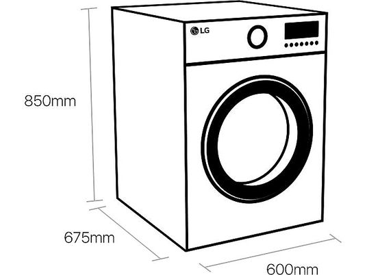 LG LSWD100E - sèche-linge lavant autonome - (12 kg, Blanc)