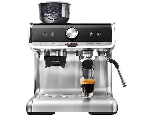 GASTROBACK 42616 - Machine à espresso avec porte-filtre (Acier inoxydable/Noir)