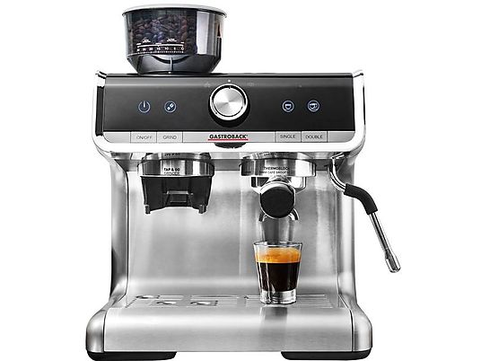 GASTROBACK 42616 - Siebträger-Espressomaschine (Edelstahl/Schwarz)
