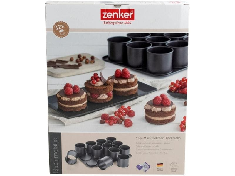 ZENKER 7402 - Mini-Törtchen-Backblech (Grau)