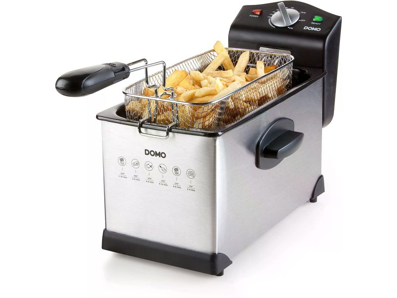 DOMO DO514FR - Friggitrice ad aria calda (Silver)