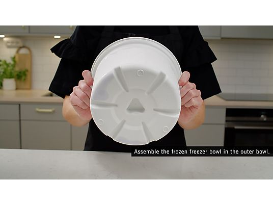 ANKARSRUM 920 900 072 - Fabricant de glace pour le robot de cuisine AKM6220 d'Ankarsrum (Blanc)