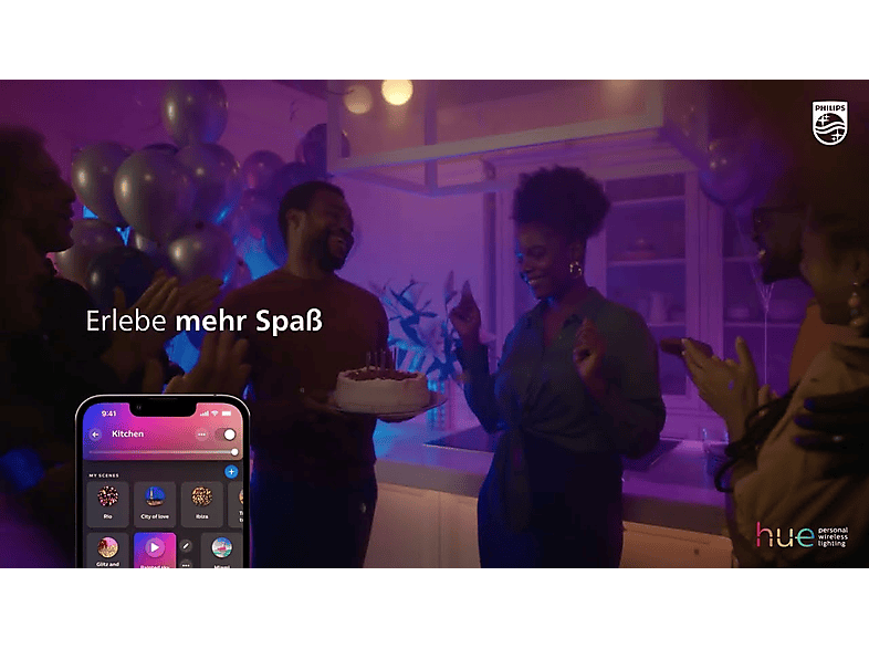 PHILIPS HUE 929003575302 - Intelligente Glühbirne (Weiss)