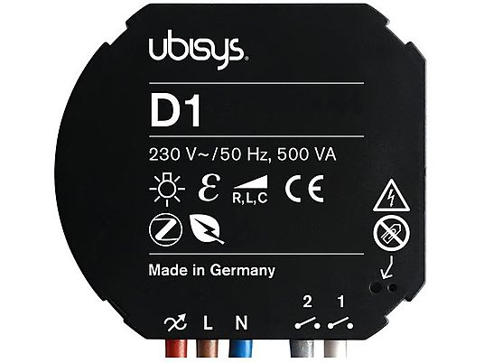 UBISYS 1045 - Smart Home Dimmer (Black)